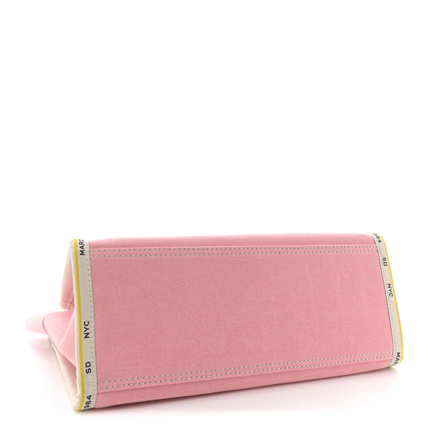 Marc Jacobs Denim Canvas Medium Chain Bag Ribbon Pink 4 of 11