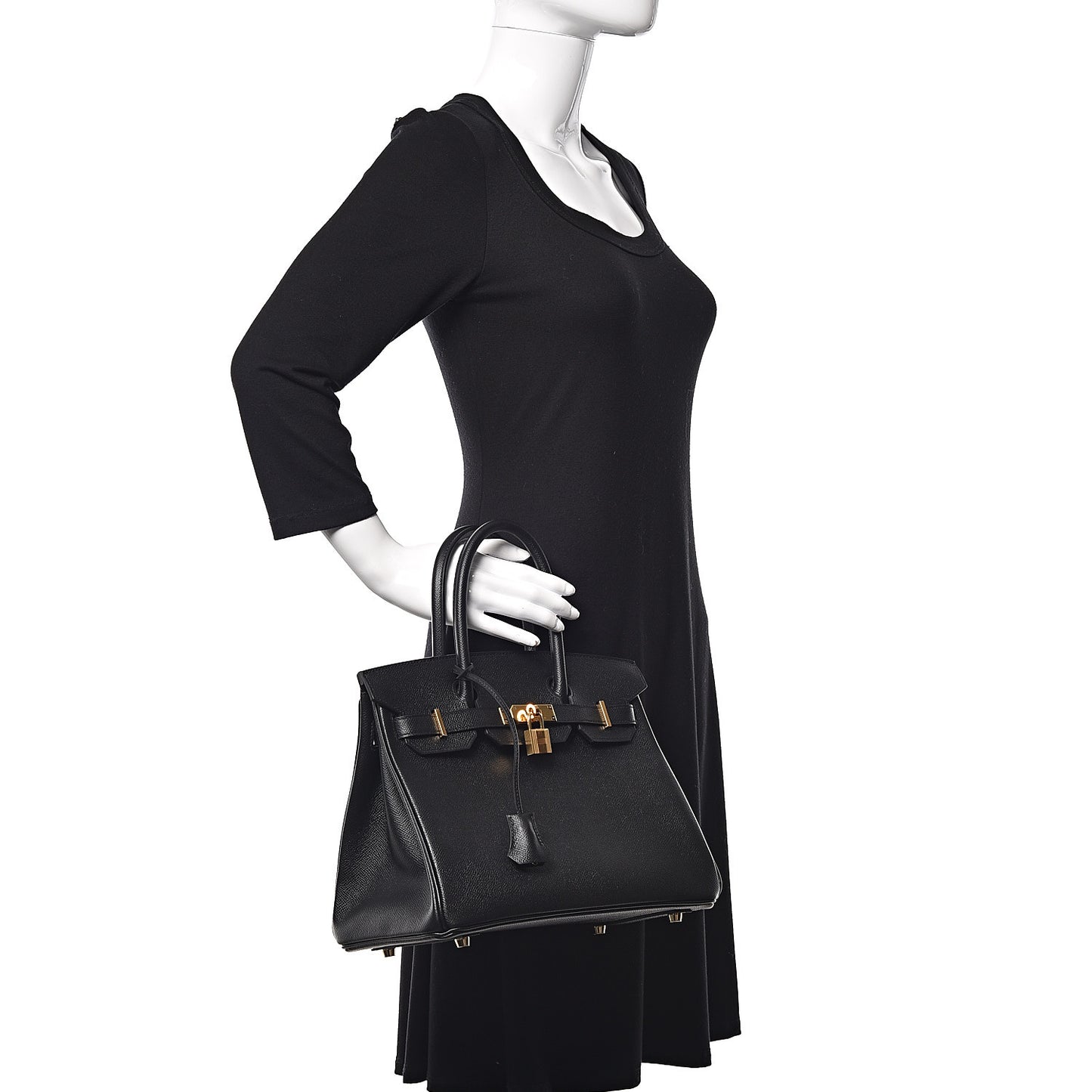 Epsom Birkin 30 Black