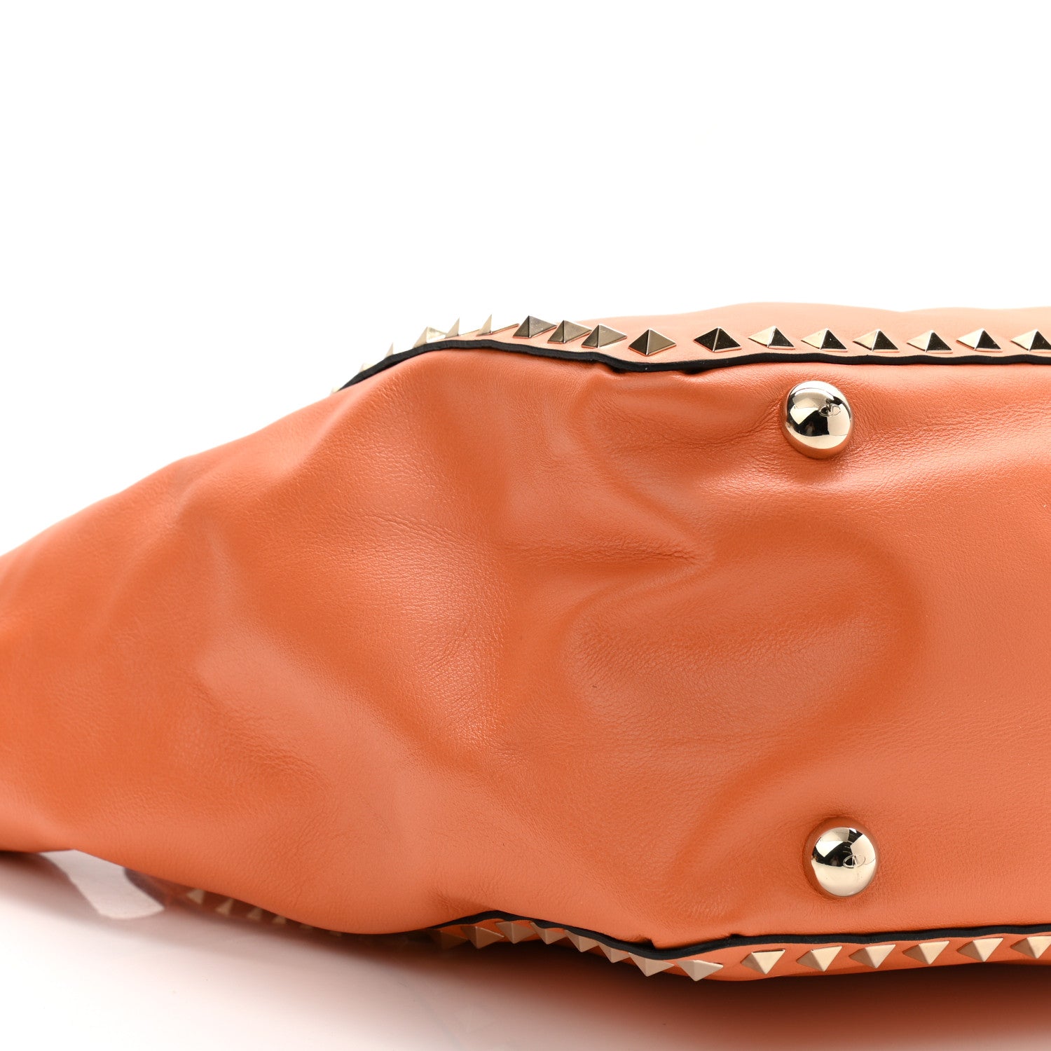 Valentino Garavani Vitello Medium Rockstud Tote Melon Sorbet 14 of 18