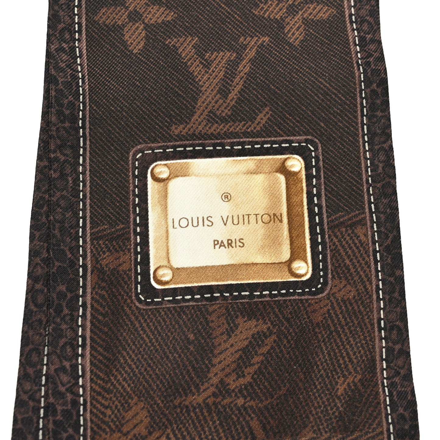 Silk Monogram New Denim Bandeau Ebene