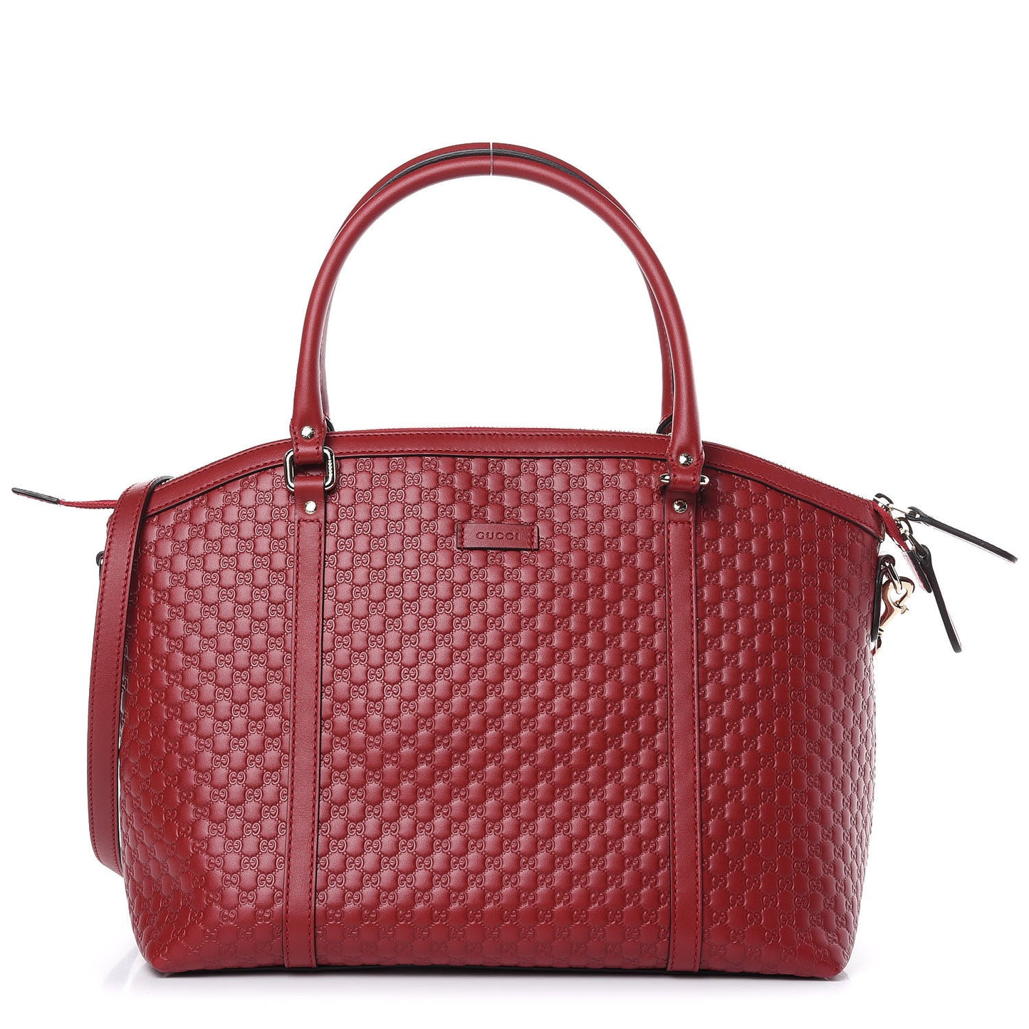 Soft Microguccissima Dome Satchel Red