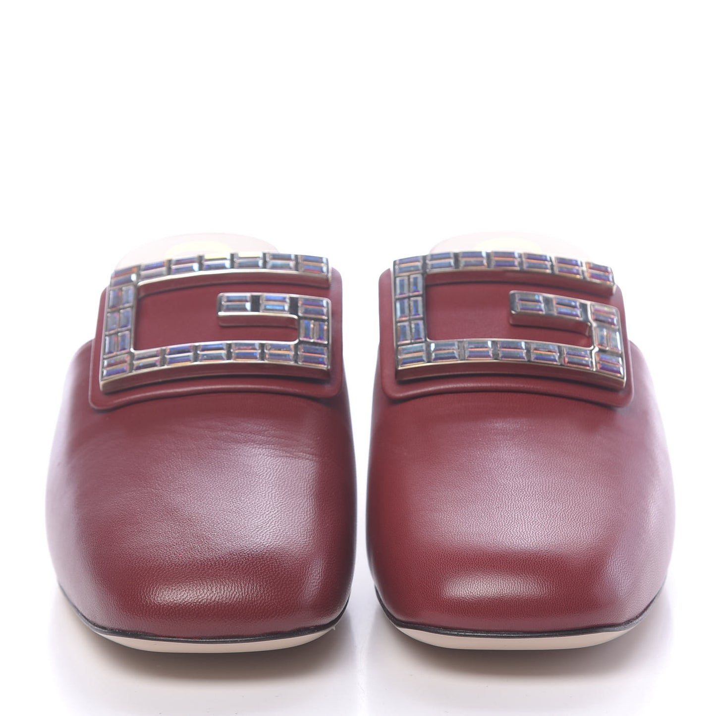 Malaga Kid Crystal Square G Madelyn Mules 38 Romantic Cerise