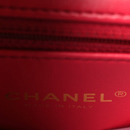 Chanel Crumpled Lambskin Quilted Mini CC Links Top Handle Flap Black 6 of 9