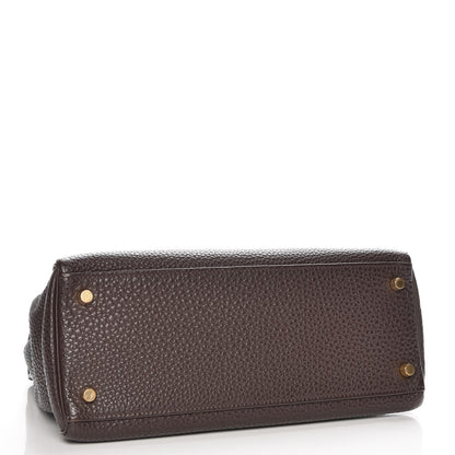 Hermes Togo Kelly Retourne 28 Chocolate 7 of 32
