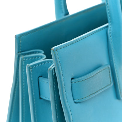 Saint Laurent Calfskin Nano Sac De Jour Turquoise 25 of 33