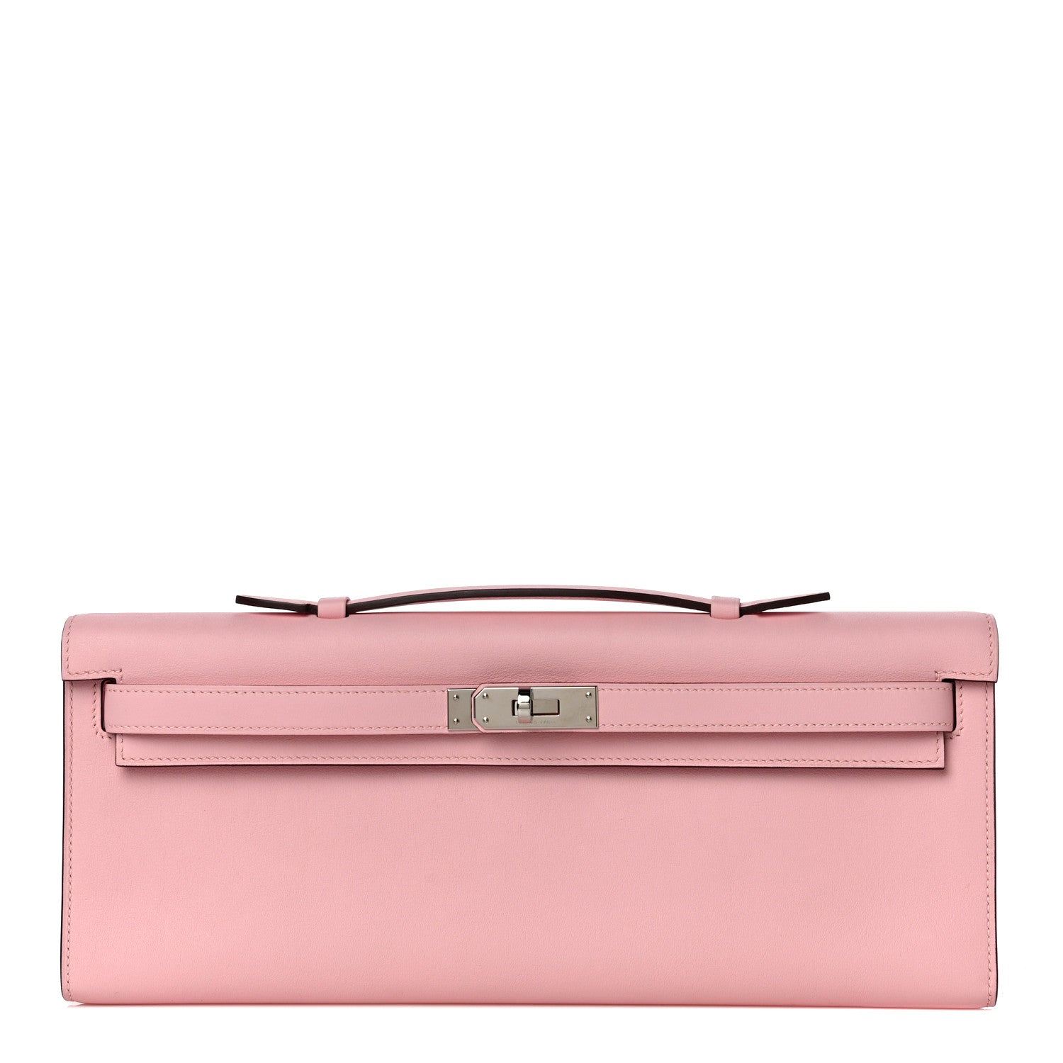 Hermes Swift Kelly Cut Clutch Pochette Rose Sakura 1 of 9
