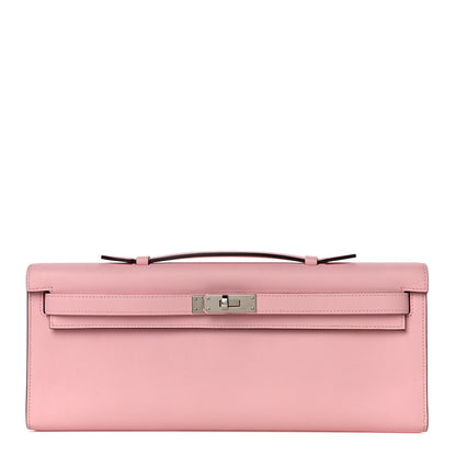 Hermes Swift Kelly Cut Clutch Pochette Rose Sakura 1 of 9