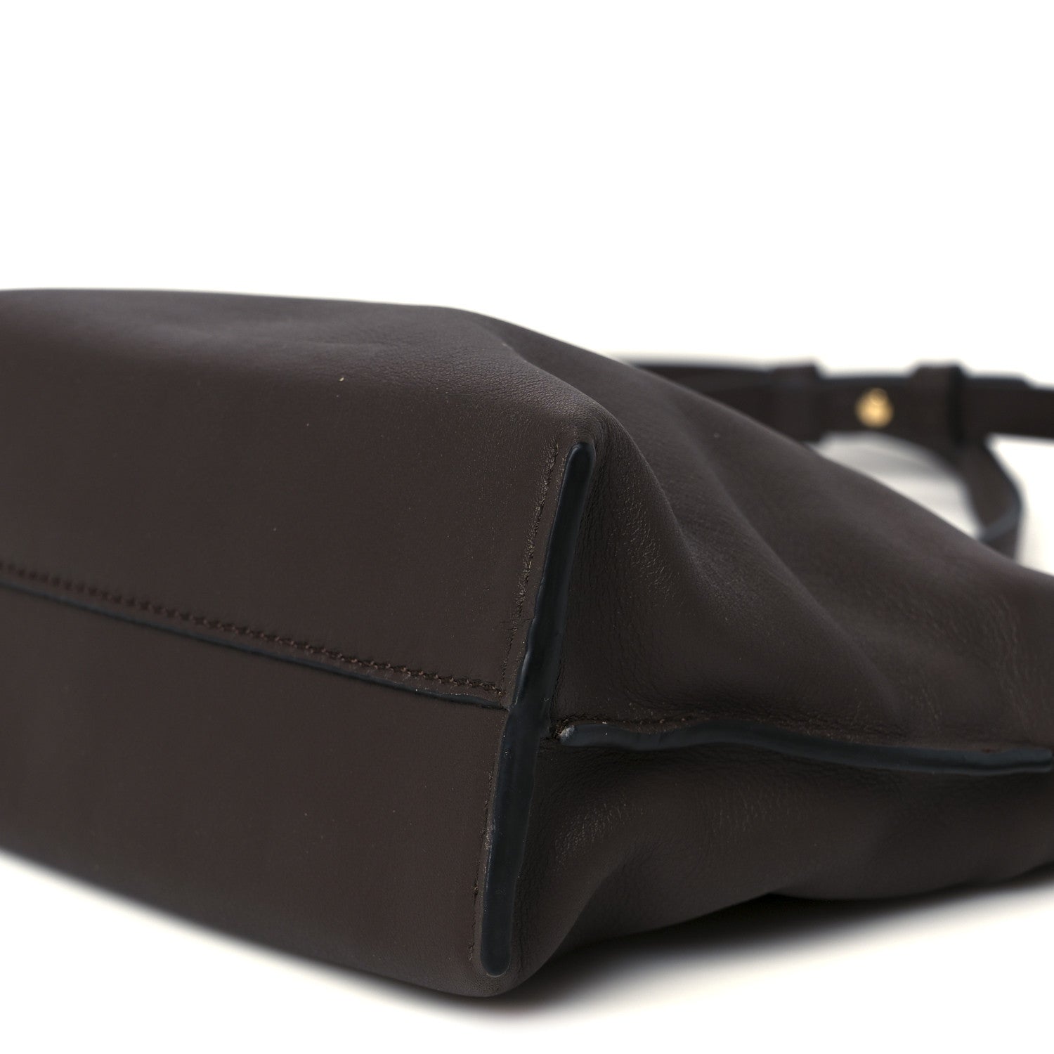 Loewe Calfskin Mini Flamenco Knot Clutch Chocolate 10 of 10