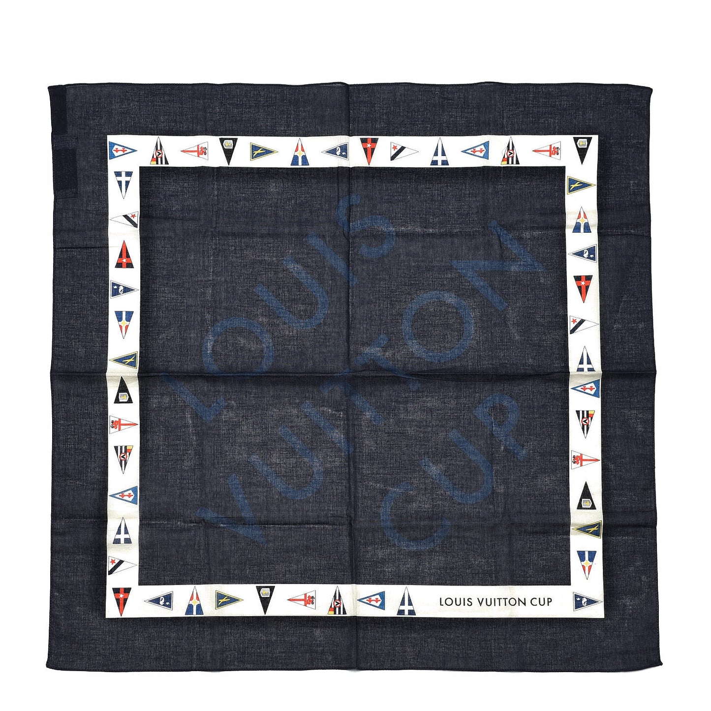 Cotton Cup Scarf Navy