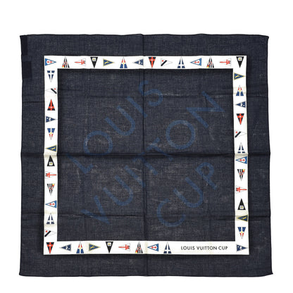 Louis Vuitton Cotton Cup Scarf Navy 1 of 4