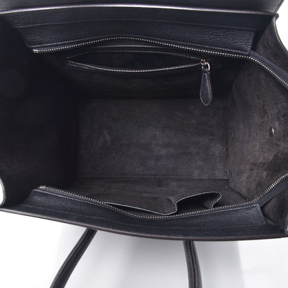 Celine Drummed Calfskin Mini Luggage Black 5 of 12