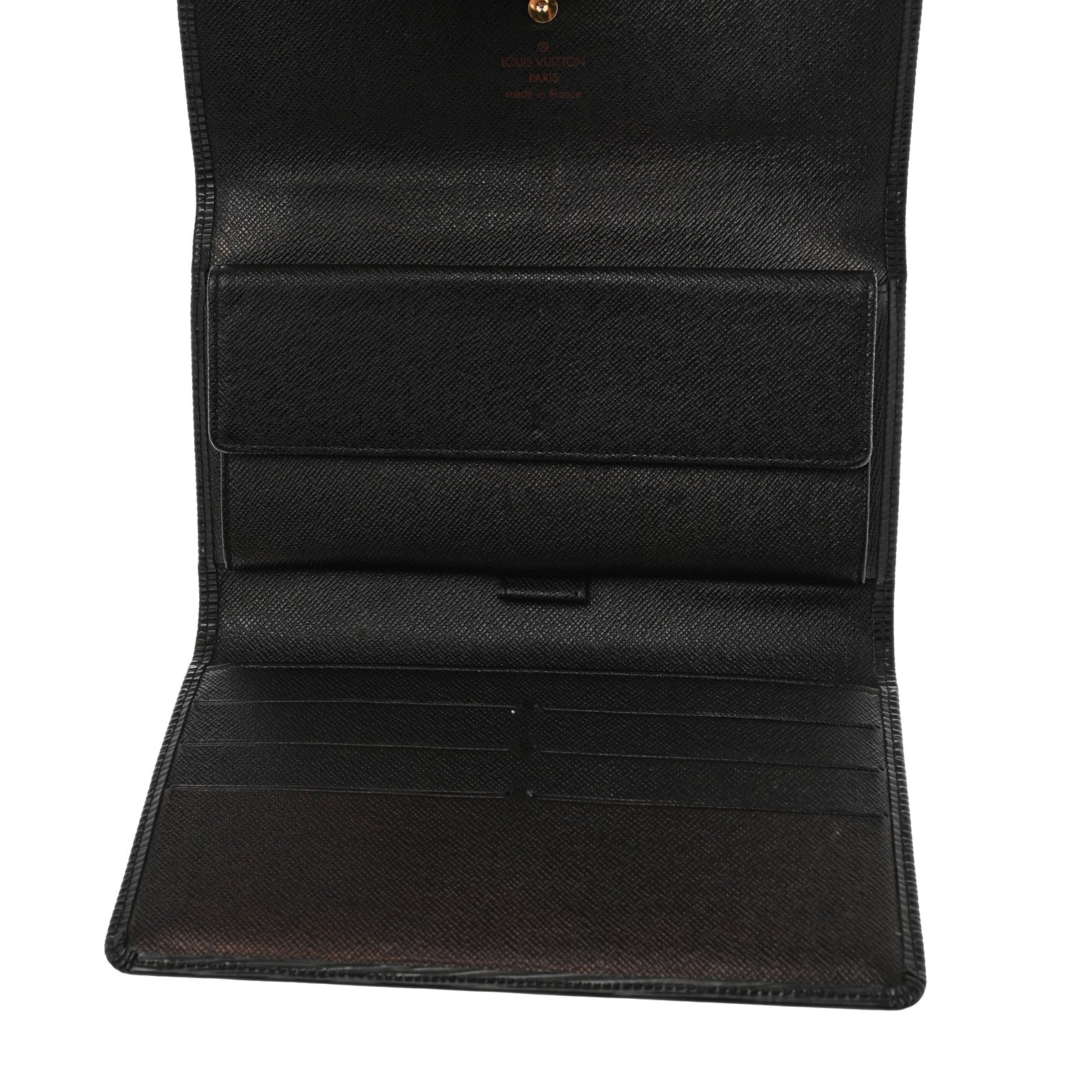Louis Vuitton Epi Porte Tresor International Wallet Black 5 of 7