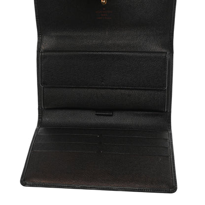 Louis Vuitton Epi Porte Tresor International Wallet Black 5 of 7