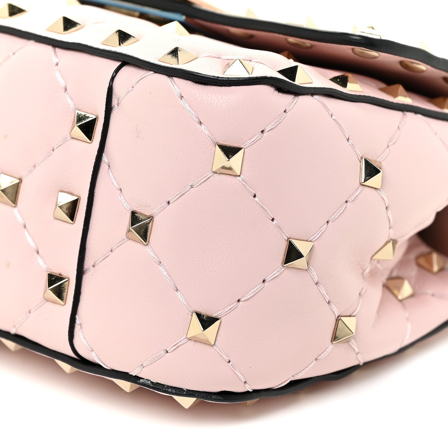 Valentino Garavani Nappa Micro Rockstud Spike Shoulder Bag Rose Quartz 9 of 10