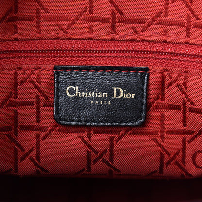 Christian Dior Lambskin Cannage Large Lady Dior Black 6 of 14