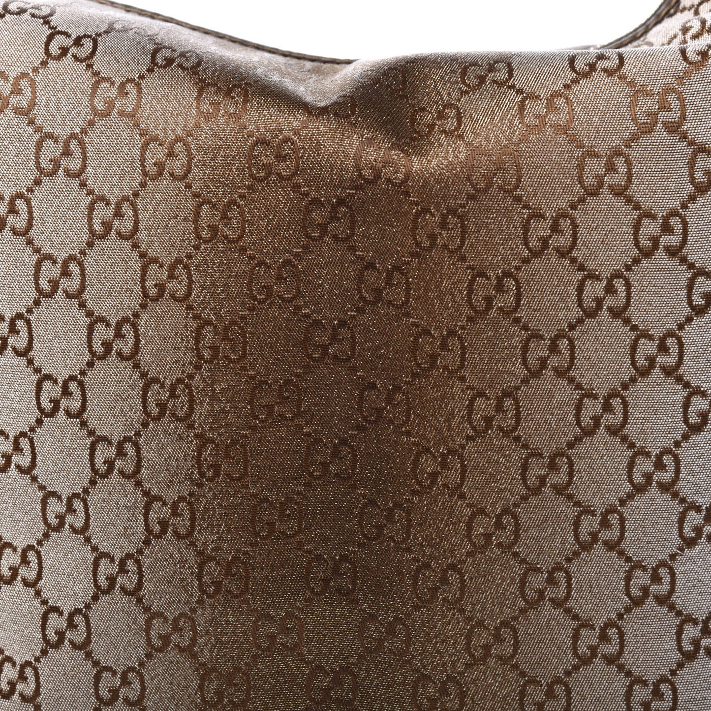 Monogram Lurex Medium Heart Bit Charm Hobo Bronze