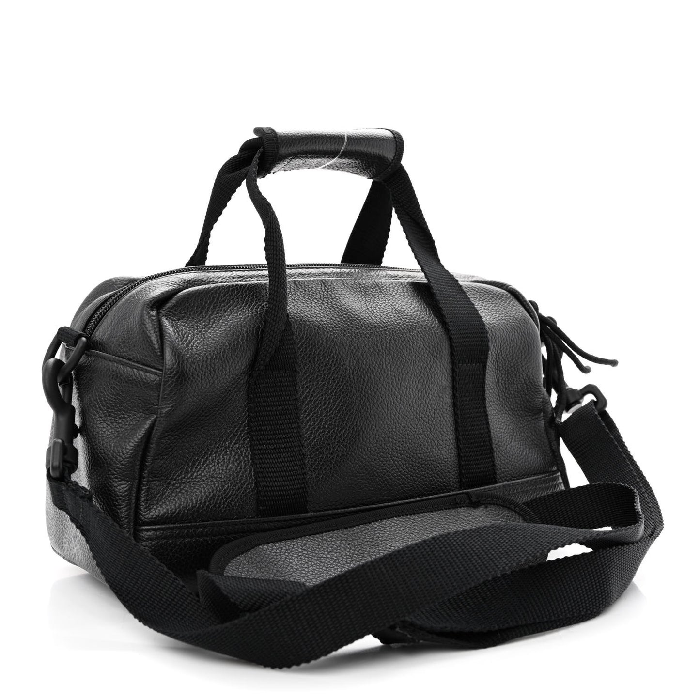Calfskin Mens Explorer Small Duffle Bag Black