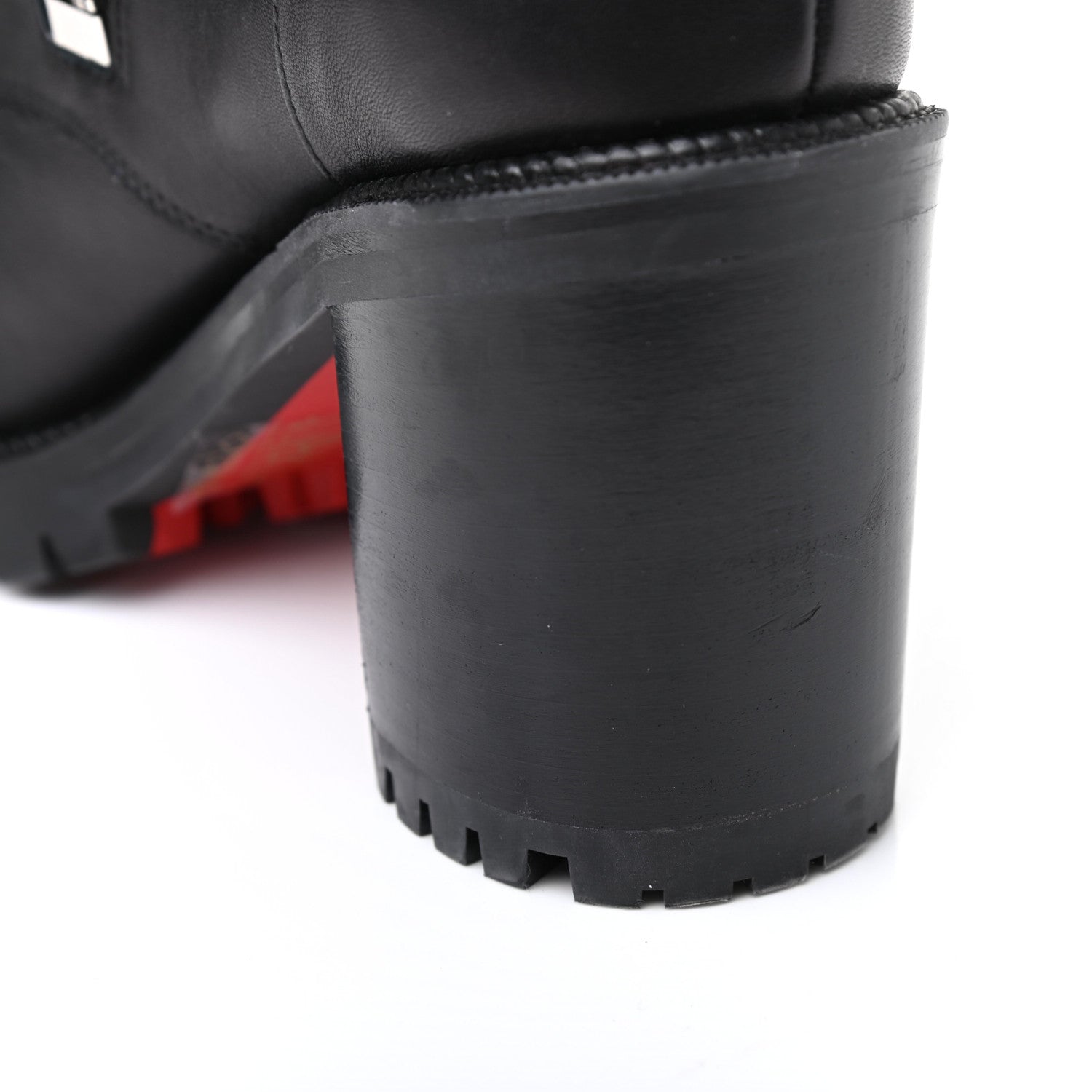 Christian Louboutin Calfskin Winter Spikes 70 Combat Boots 36 Black 10 of 11