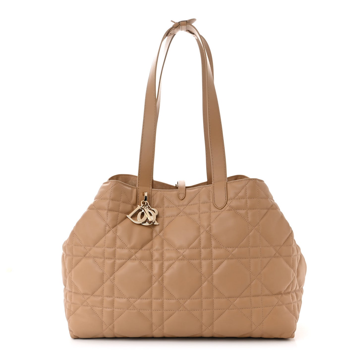 Calfskin Macrocannage Large Toujours Tan