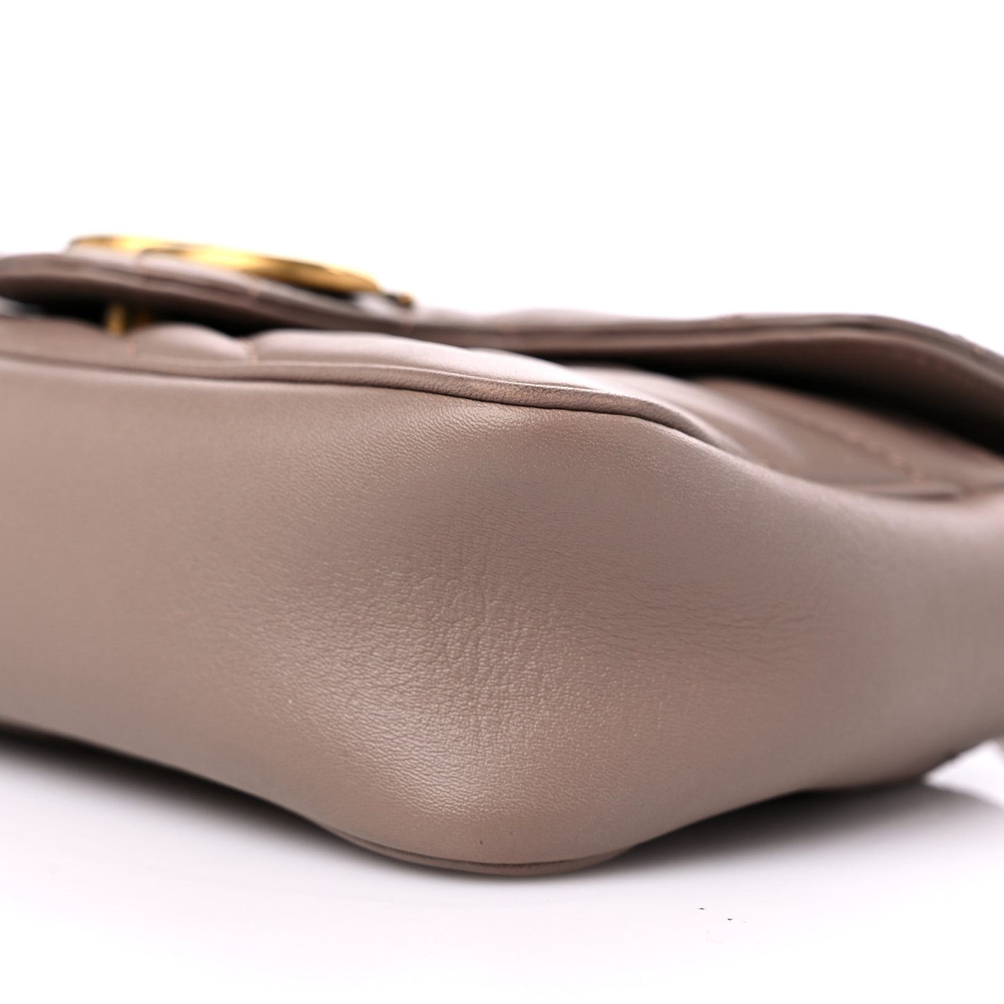 Calfskin Matelasse Super Mini GG Marmont Shoulder Bag Porcelain Rose