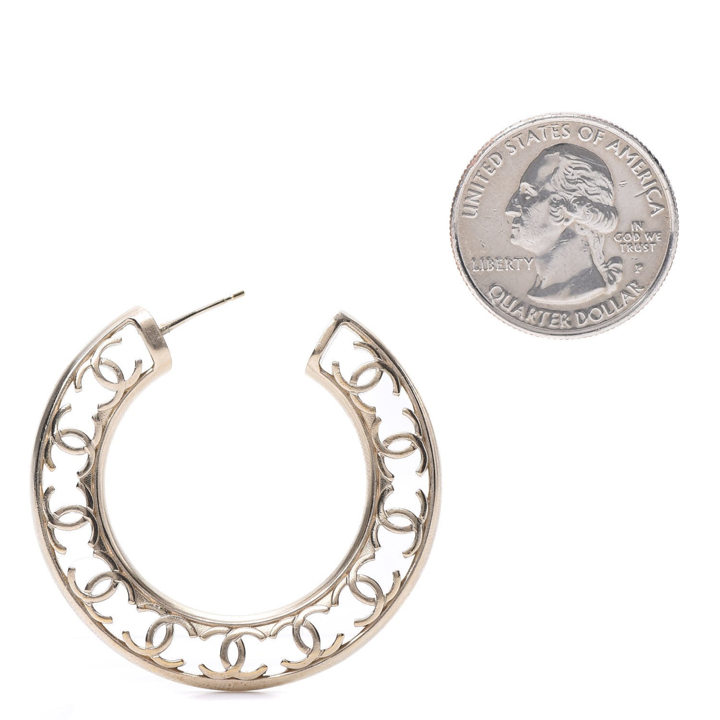 CC Hoop Earrings Gold