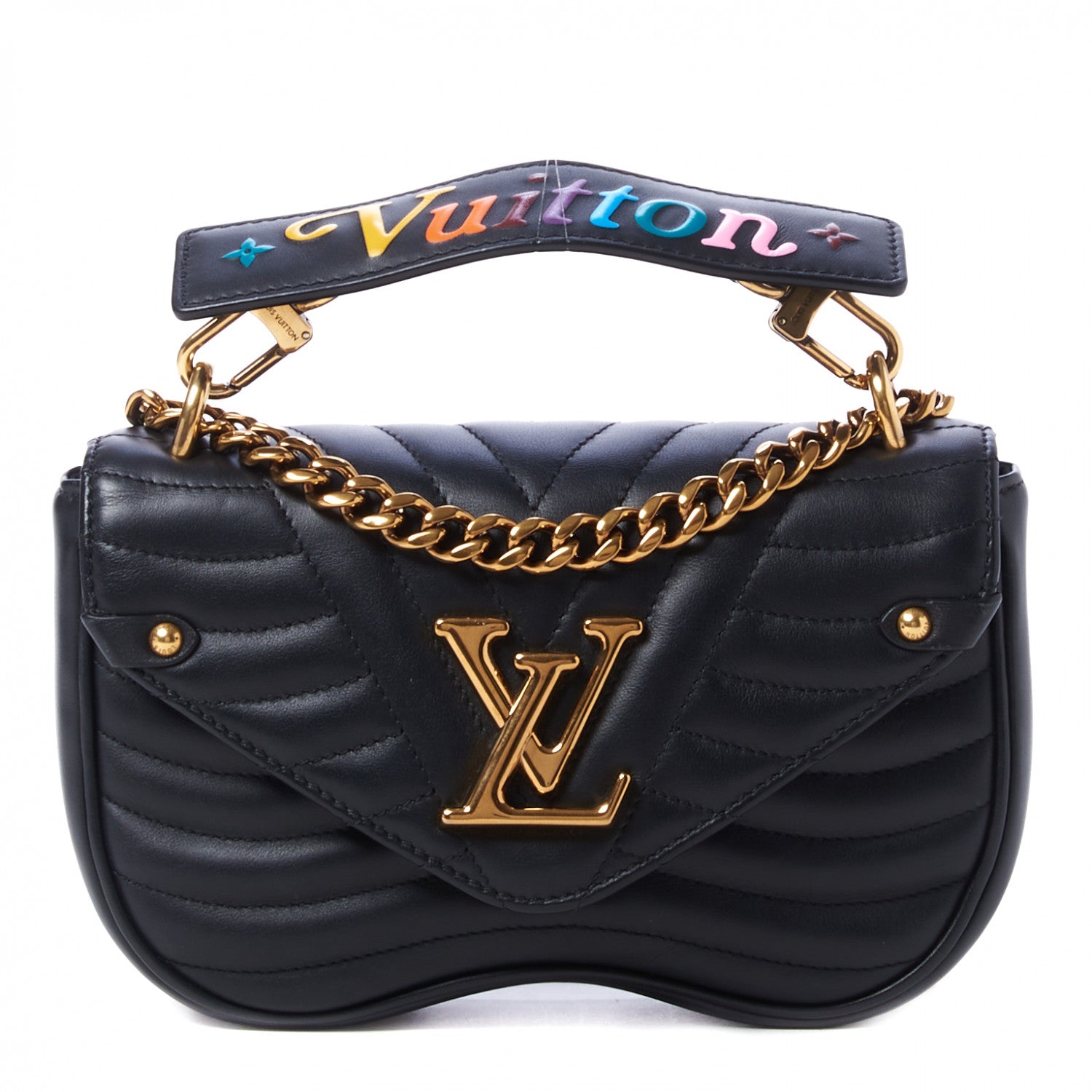 Louis Vuitton Calfskin New Wave Chain PM Black 1 of 8