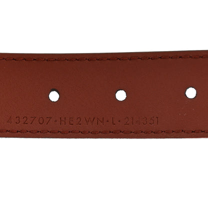 Gucci Calfskin Nylon Double G Web Kids Belt L Red 8 of 10