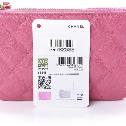 Chanel Shiny Caviar Quilted Small Cosmetic Case Pink 9 of 10