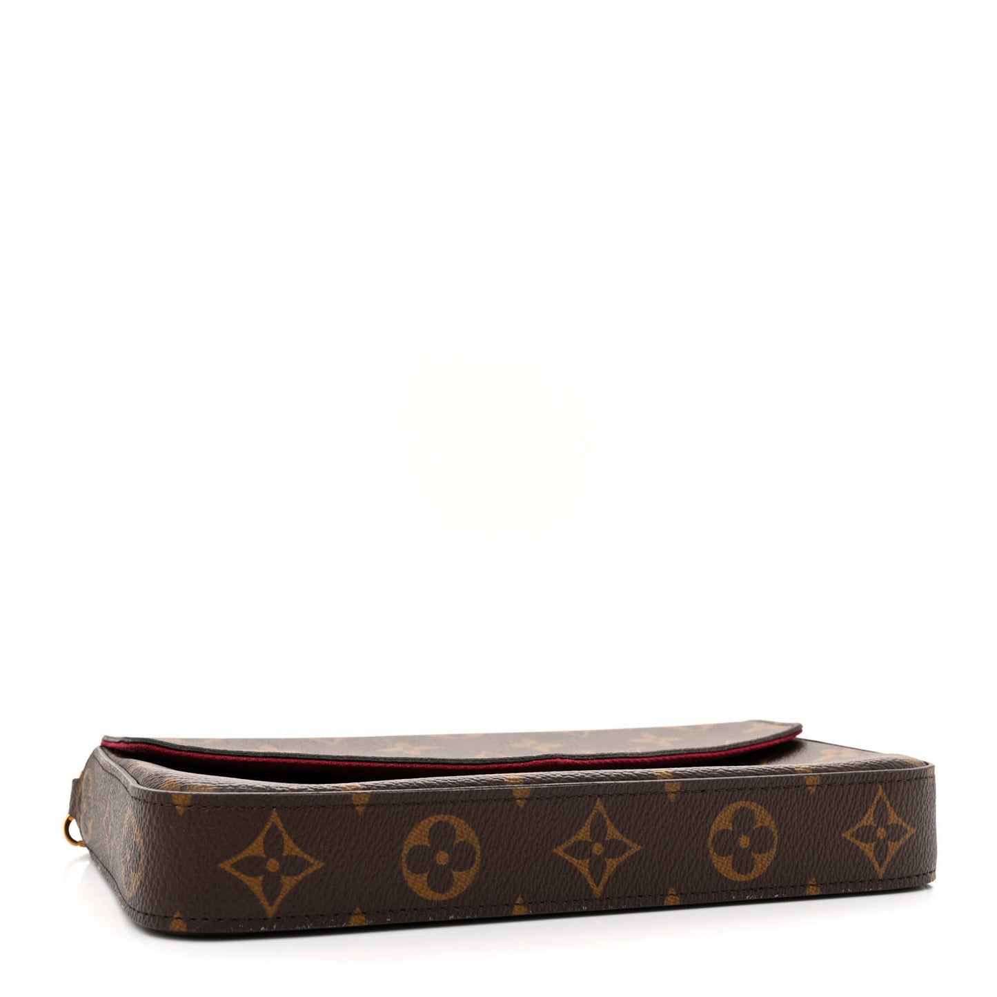 Monogram Pochette Felicie Chain Wallet Fuchsia