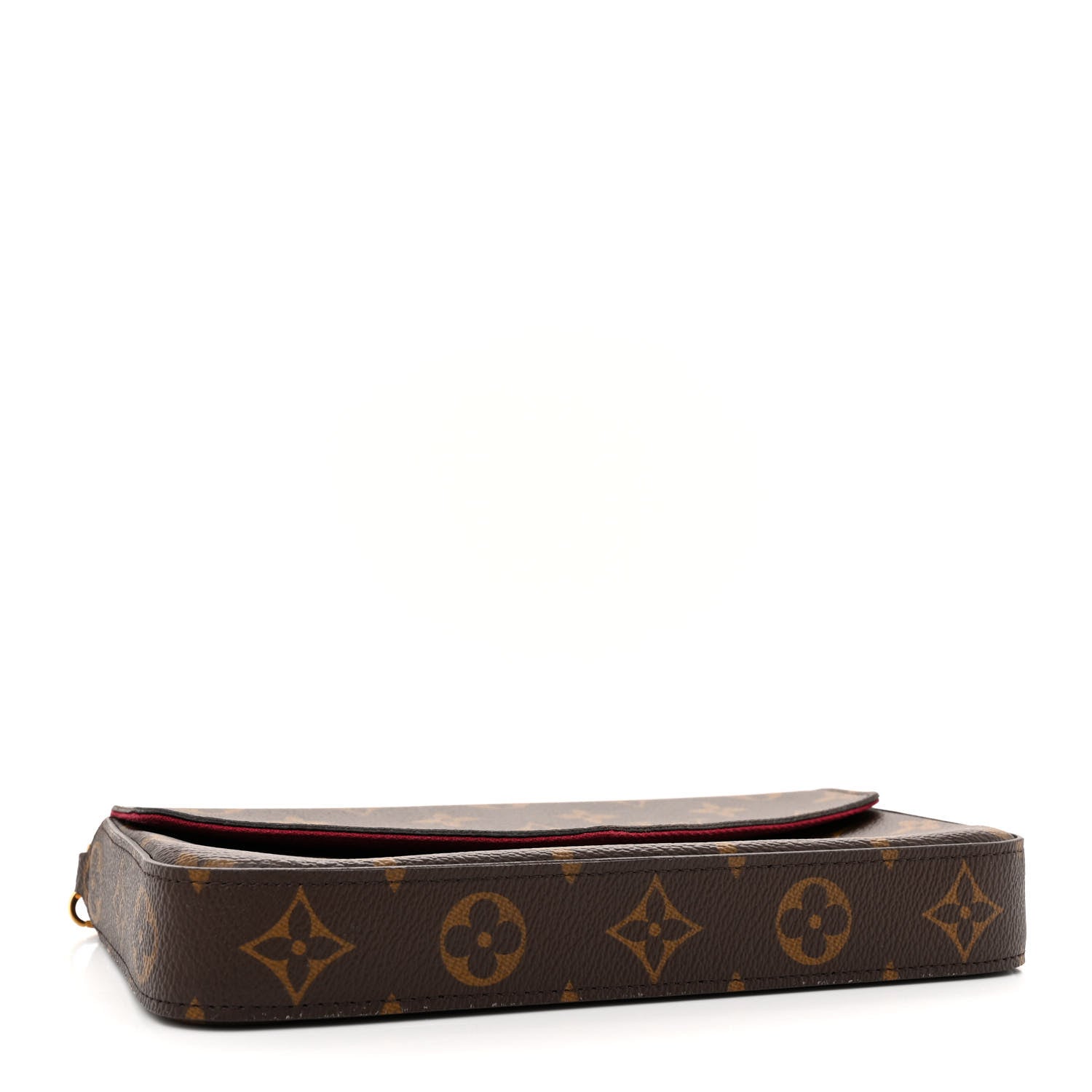 Louis Vuitton Monogram Pochette Felicie Chain Wallet Fuchsia 4 of 11
