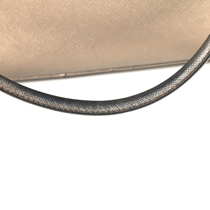 Prada Metallic Saffiano Lux Bowler Pirite 17 of 18