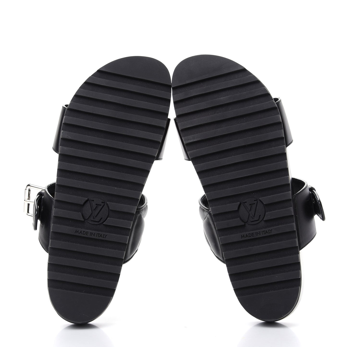 Calfskin New Wave Bom Dia Mule Sandals Black 38