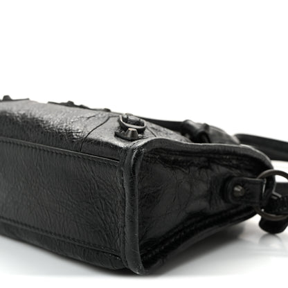 Balenciaga Agneau Arena Classic Hardware Nano Le City Black 10 of 10