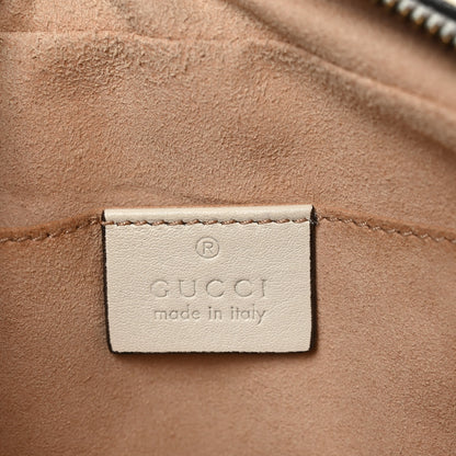 Gucci Calfskin Matelasse Small GG Marmont Chain Shoulder Bag White 6 of 10
