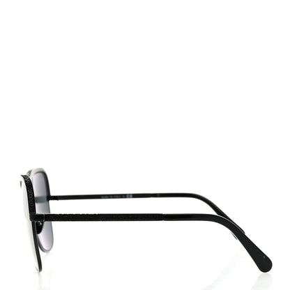 Chanel Square Frame Sequin Sunglasses 4270 Black 3 of 8