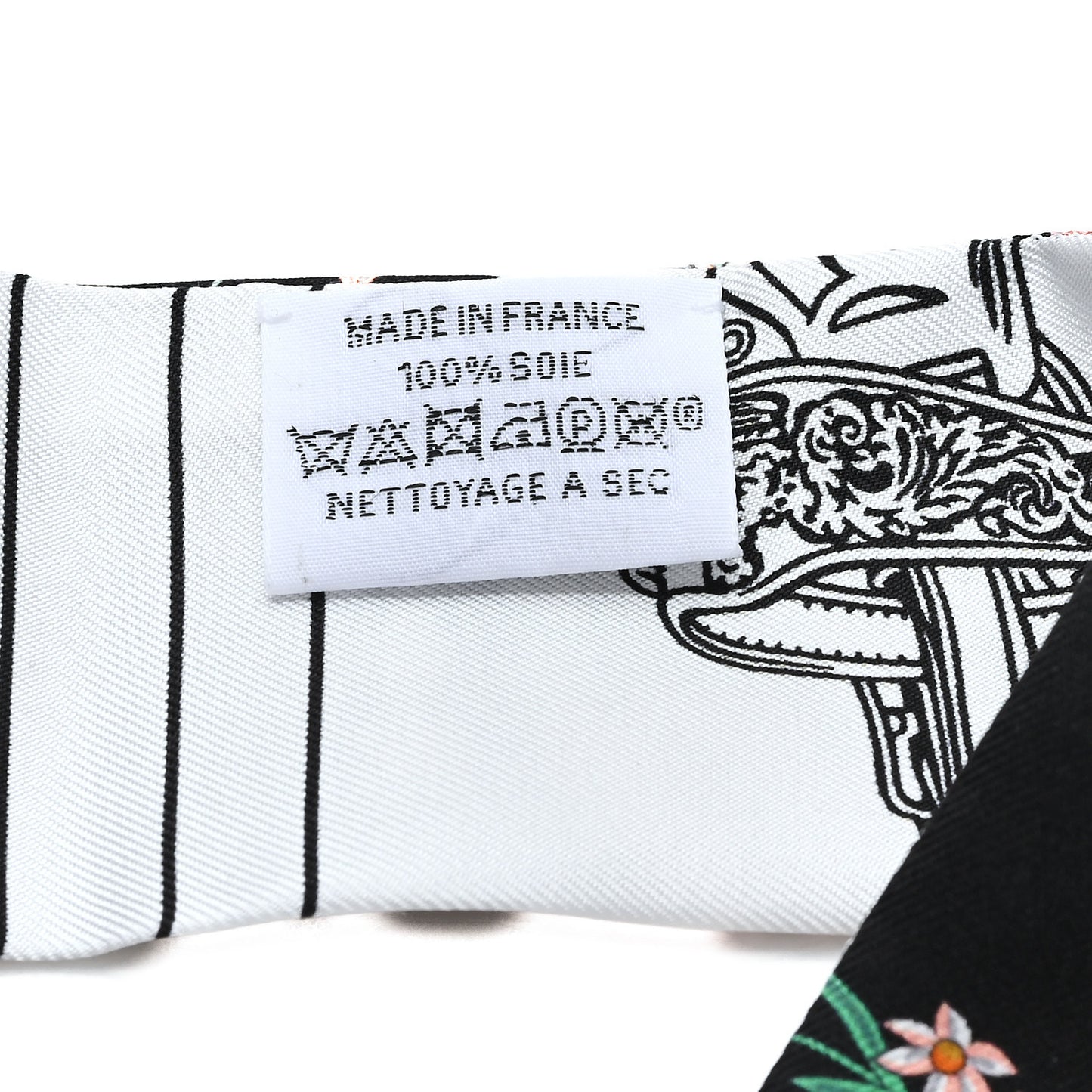 Silk Brides de Gala en Fleurs Twilly Black Multicolor White