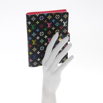 Louis Vuitton Monogram Multicolor Small Ring Agenda Cover Black Grenade 2 of 6