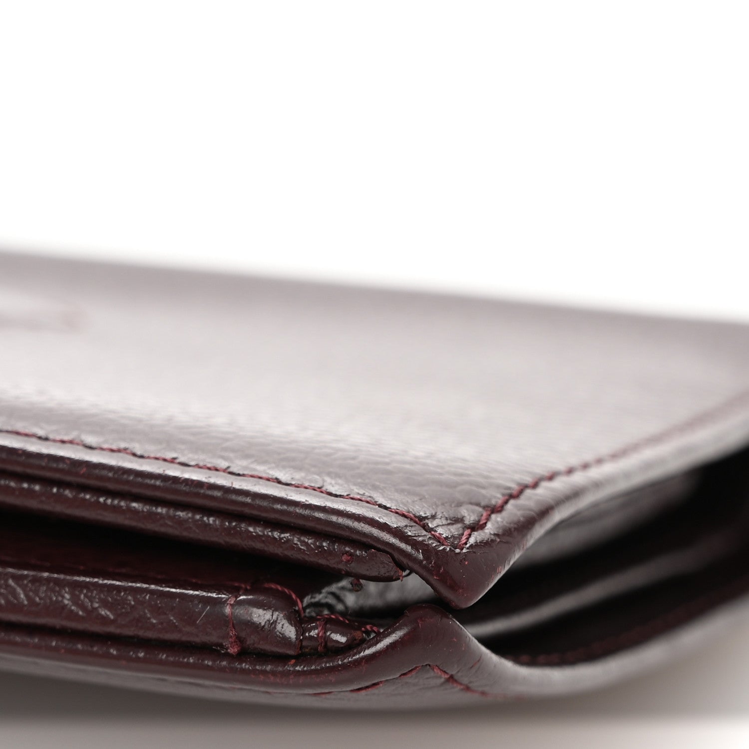 Chanel Caviar Timeless CC Yen Wallet Burgundy 9 of 9