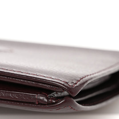 Chanel Caviar Timeless CC Yen Wallet Burgundy 9 of 9