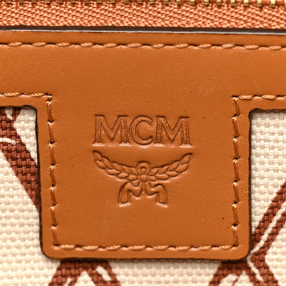 MCM Visetos Toni Shopper Tote Cognac 6 of 11
