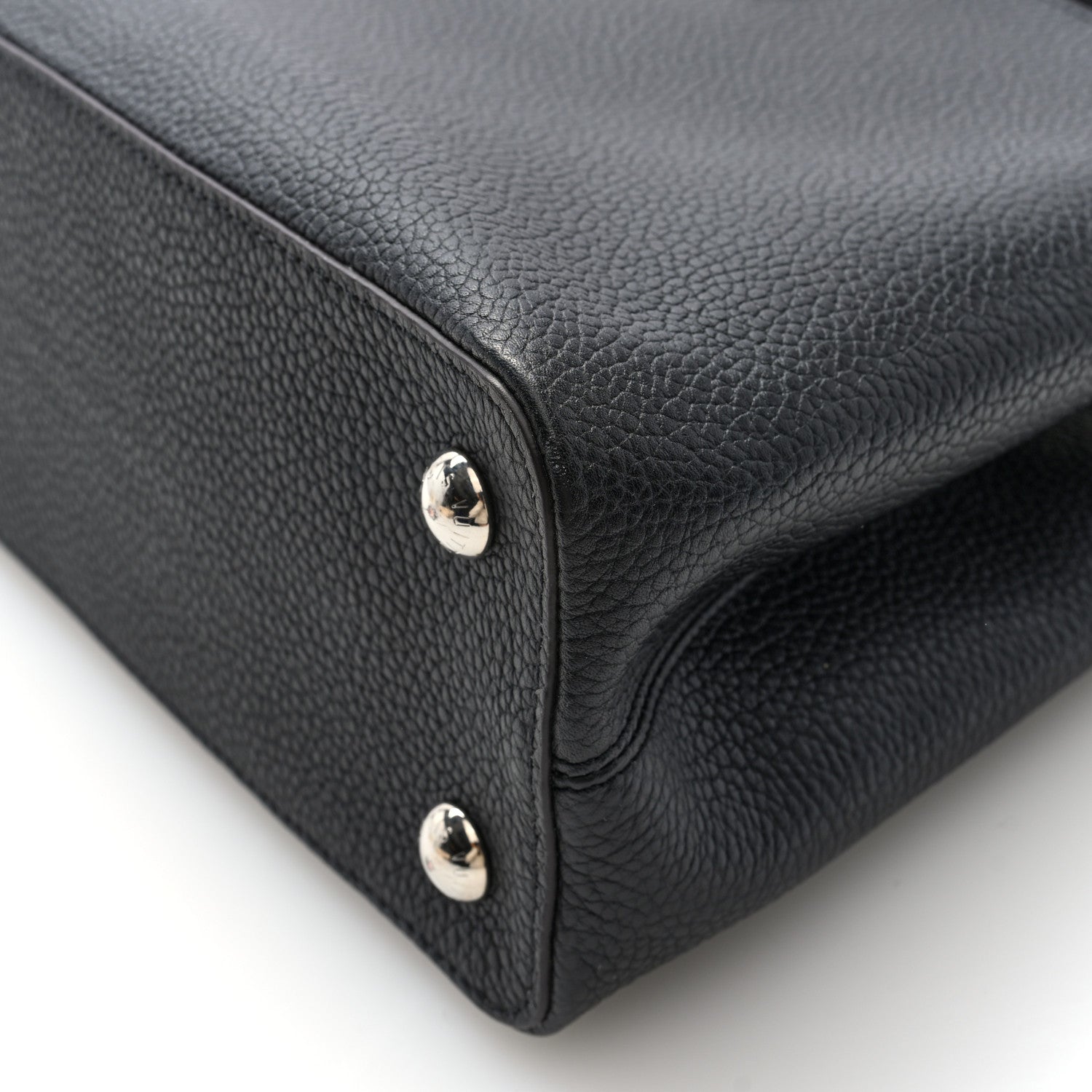 Louis Vuitton Taurillon Capucines PM Black 9 of 9