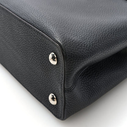 Louis Vuitton Taurillon Capucines PM Black 9 of 9