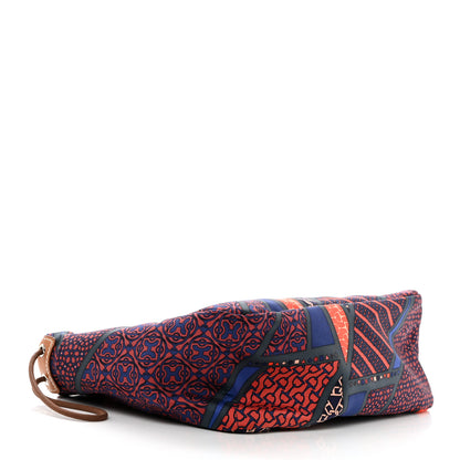 Hermes Silk Carre en Cravates Fourbi 25 MM Pouch Ocean Bleu 4 of 8