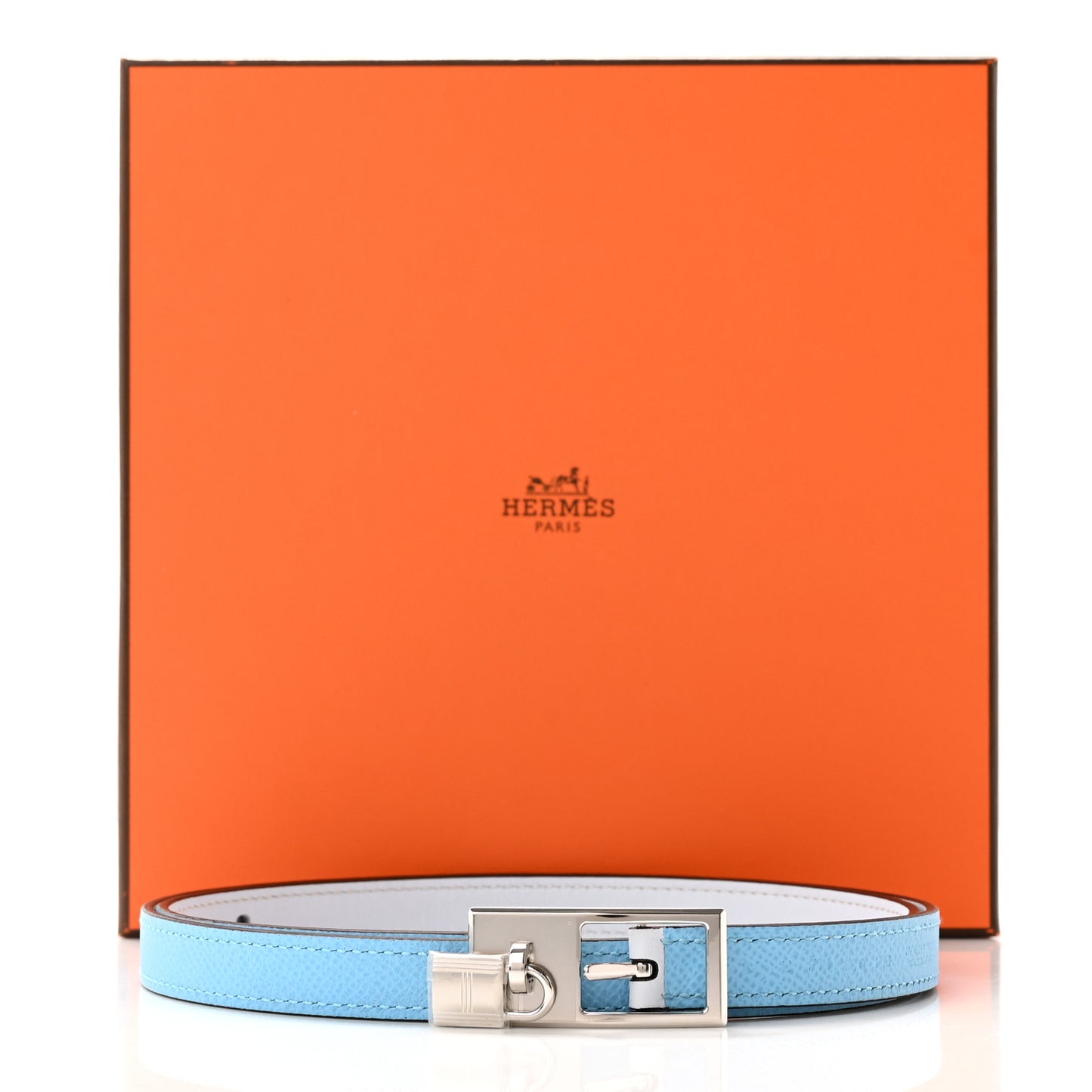 Swift Epsom 13mm Lucky 15 Belt 80 32 Bleu Brume Celeste