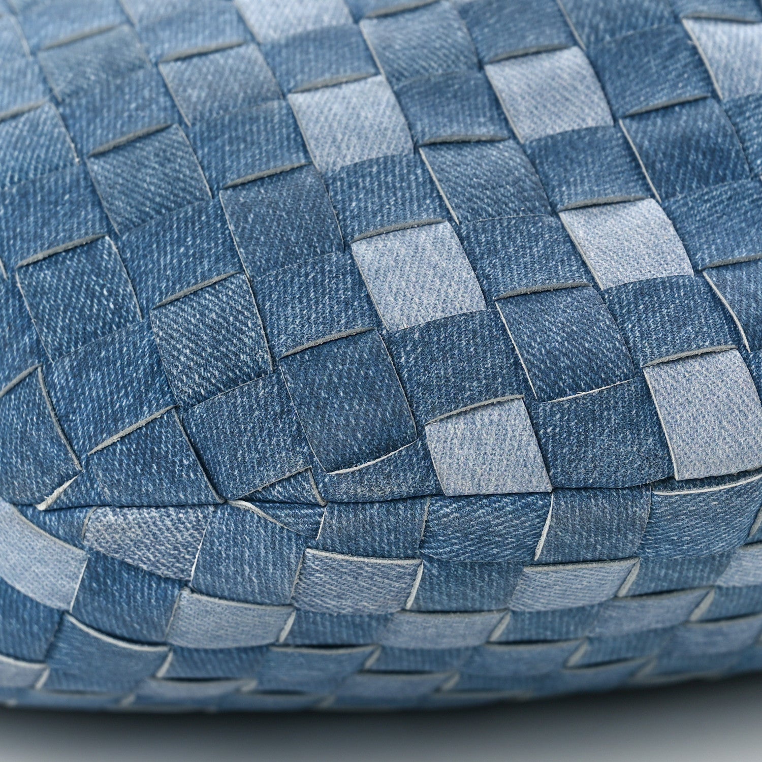 Bottega Veneta Nappa Denim Effect Intrecciato Teen Jodie Hobo Denim 8 of 8