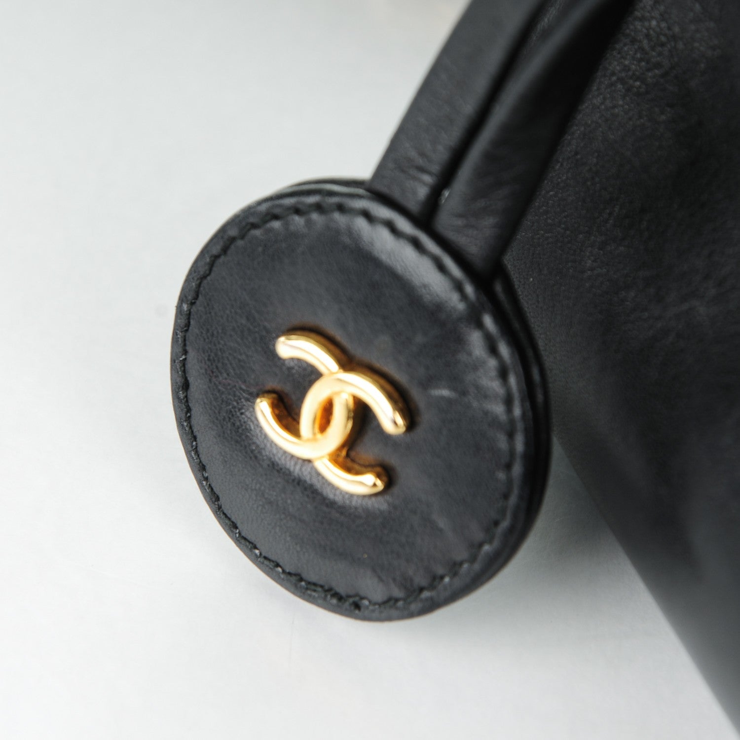 Chanel Lambskin Quilted Shoulder Bag Black 9 of 9
