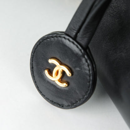 Chanel Lambskin Quilted Shoulder Bag Black 9 of 9