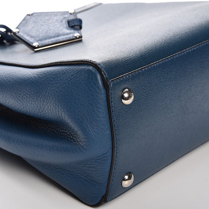 Fendi Vitello Elite Petite 2Jours Tote Blue Cobalto 11 of 11