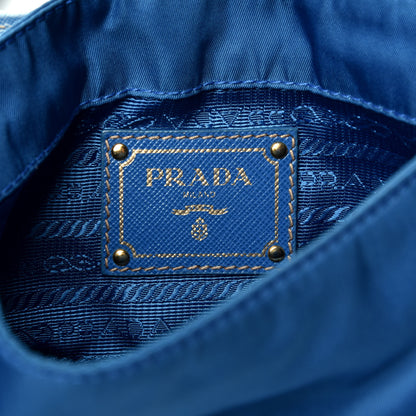 Prada Tessuto Nylon Saffiano Crossbody Bag Cobalto 6 of 10