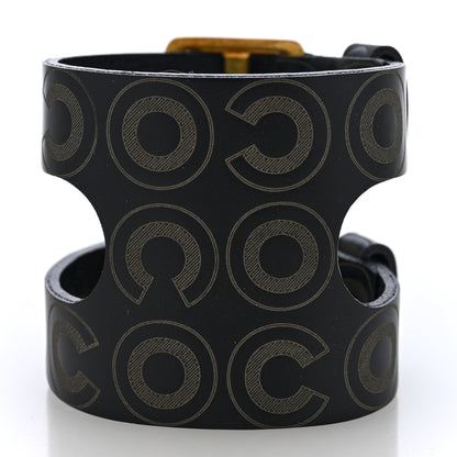 Chanel Calfskin Coco Double Buckle Bracelet Black 3 of 5